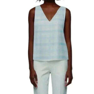 Aritzia Babaton Murphy Blouse Soft Glow/Espace Sleeveless Viscose Women's size M